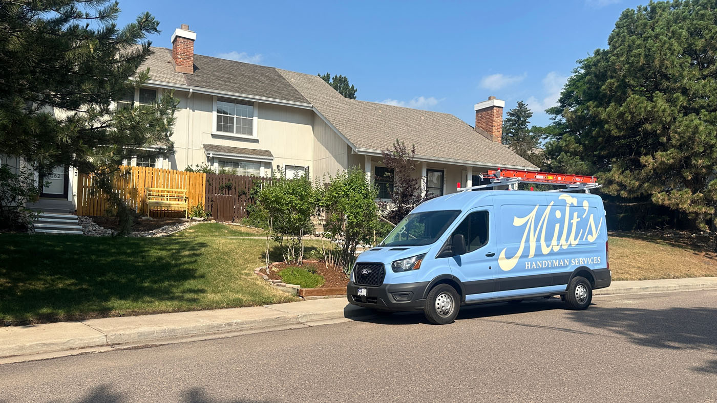 Milt's Handyman Services vehicle.